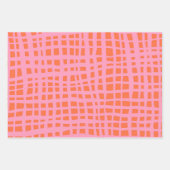 Retro Grid Abstract patroon Inpakpapier Vel (Voorkant)