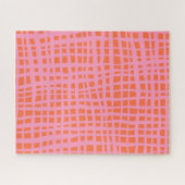 Retro Grid Abstract patroon Legpuzzel (Horizontaal)