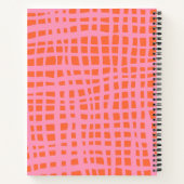 Retro Grid Abstract Patroon Notitieboek (Achterkant)