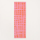 Retro Grid Abstract patroon Yogamat (Voorkant)