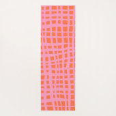 Retro Grid Abstract patroon Yogamat (Achterkant)