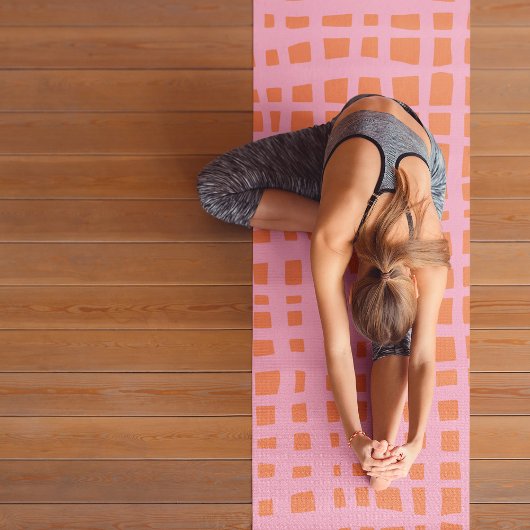 Retro Grid Abstract patroon Yogamat