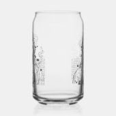 Retro Grid Jezus Koning der Koningen Openbaring 19 Blikvorm Glas (Rechts)