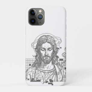Retro Grid Jezus Koning der Koningen Openbaring 19 Case-Mate iPhone Case
