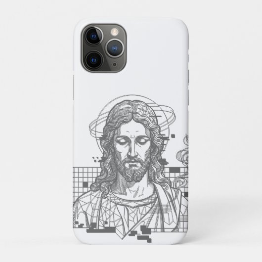 Retro Grid Jezus Koning der Koningen Openbaring 19 Case-Mate iPhone Case (Achterkant)