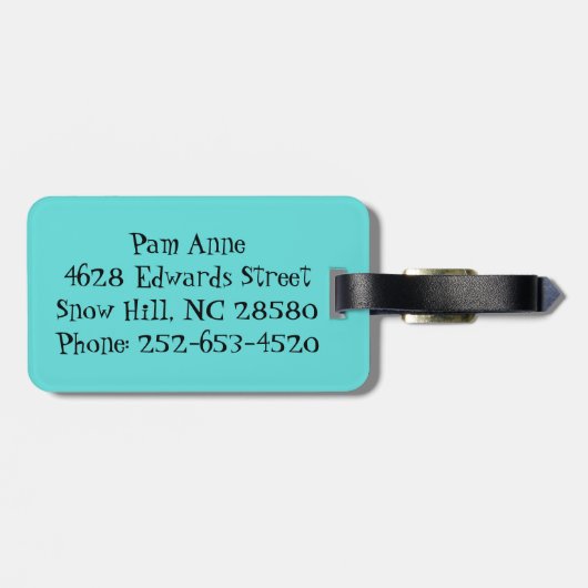  Retro Grid & Starbursts Bagagelabel (Achterkant horizontaal)