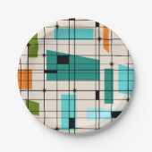 Retro Grid & Starbursts Bord papier (Voorkant)