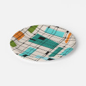 Retro Grid & Starbursts Bord papier (Gekanteld)