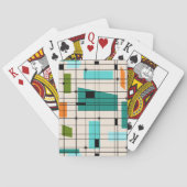 Retro Grid & Starbursts die kaarten afspelen (Achterkant)