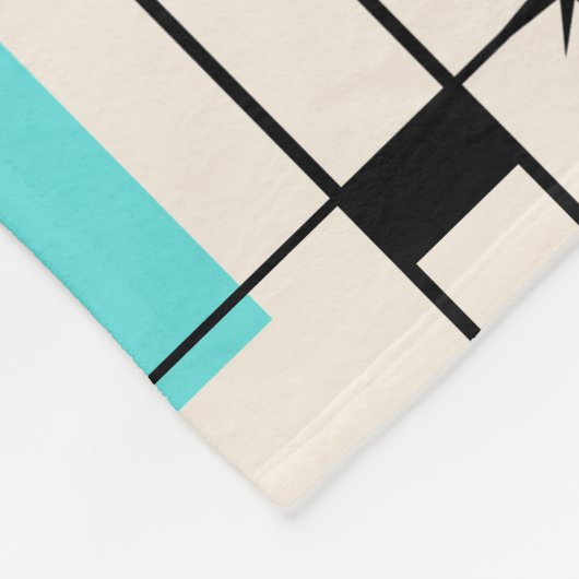 Retro Grid & Starbursts Fleece Blanket (Hoek)
