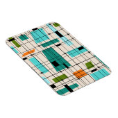 Retro Grid & Starbursts Flexibele Magneet (Rechterzijde)