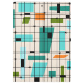 Retro Grid & Starbursts klembord (Achterkant)