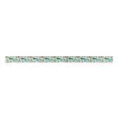 Retro Grid & Starbursts Satin Ribbon Satijnen Lint (Voorkant)