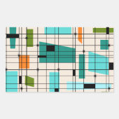 Retro Grid & Starbursts Stickers (Voorkant)