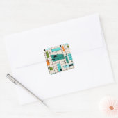 Retro Grid & Starbursts Stickers (Envelop)