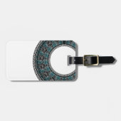 Retro Griekse schijf Bagagelabel (Voorkant horizontaal)