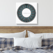Retro Griekse schijf Canvas Afdruk (Insitu (Slaapkamer))