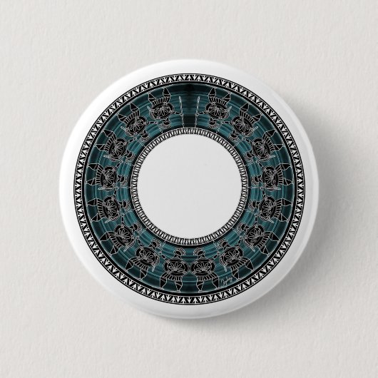 Retro Griekse schijf Ronde Button 5,7 Cm (Voorkant)