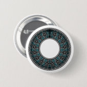 Retro Griekse schijf Ronde Button 5,7 Cm (Voorkant /achterkant)