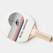 Retro griezelig met naam tafeltennisbatje (Zijkant)
