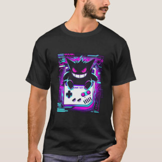 Retro griezelige jongen meisje t-shirt