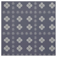 Retro Grijs Scandi Bloemenprint