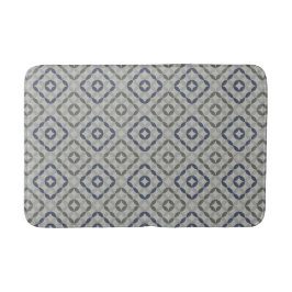 Retro grijze patroon badmat