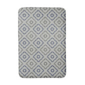 Retro grijze patroon badmat (Voorkant Verticaal)