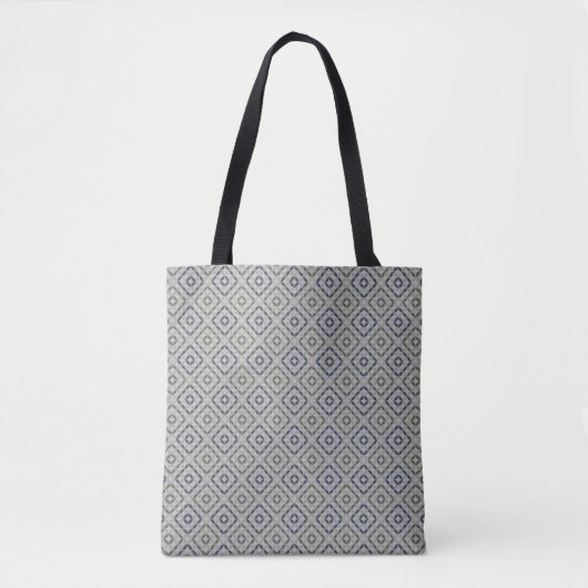 Retro grijze patroon tas (Voorkant)