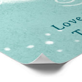 Retro grillige zon hier komt de zoon baby shower poster (Hoek)