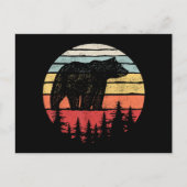 Retro Grizzly Beer Briefkaart (Voorkant)