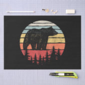 Retro Grizzly Beer Tissuepapier (Craft)