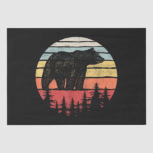 Retro Grizzly Beer Tissuepapier