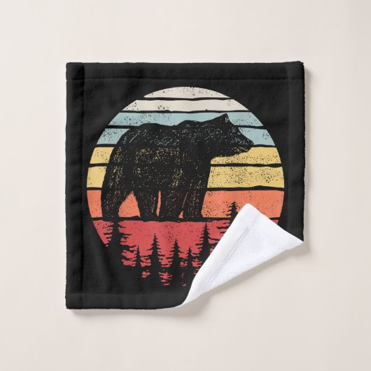  Retro Grizzly Beer Washandje (Wasdoekje)