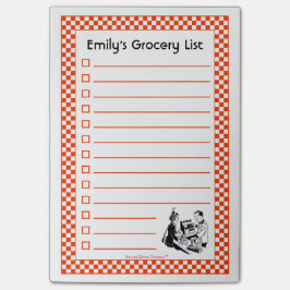 Retro Grocery Shopping List () Post-it® Notes