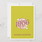 Retro groen 1966 60e verjaardag vintage kaart (Achterkant)