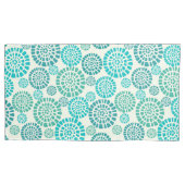 Retro,groen,70's,floreel,,sjabloon,chic,cust Kussensloop (Voorkant)