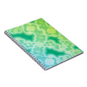 Retro Groen Abstract Notitieboek (Rechterzijde)