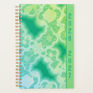 Retro Groen Abstract Planner