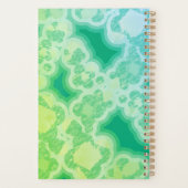 Retro Groen Abstract Planner (Achterkant)