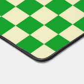 Retro Groen Beige Checkered Bureaumat (Hoek)