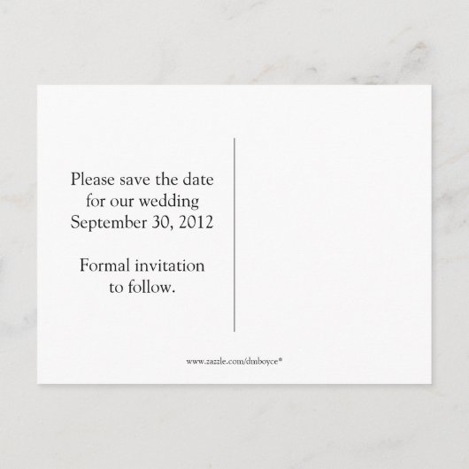 Retro Groen Bruin Geel Bewaar de datum Aankondigingskaart (Achterkant)