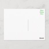 Retro Groen Dank u Ombre Limoen Briefkaart (Achterkant)