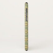 Retro groen en geel patroon Case-Mate iPhone case (Achterkant/links)