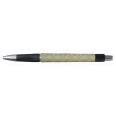Retro groen en geel patroon pen (Voorkant)