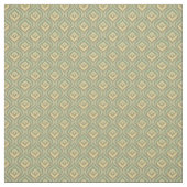 Retro groen en geel patroon stof (Swatch)