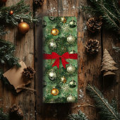 Retro groen en gouden Ornamenten inpakpapier