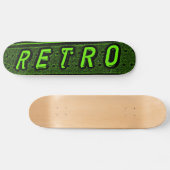 Retro - groen en zwart persoonlijk skateboard (Horizontaal)