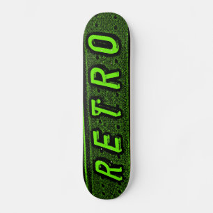Retro - groen en zwart persoonlijk skateboard