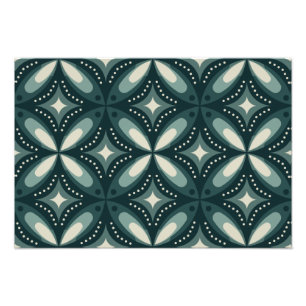 Retro groen geometrisch patroon foto afdruk